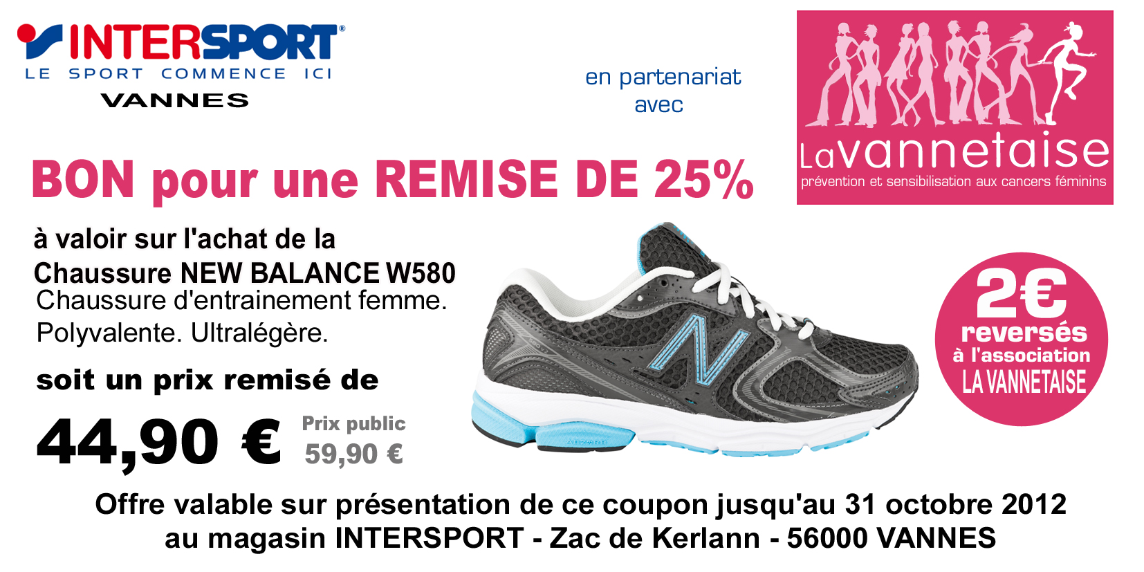 chaussures running new balance intersport